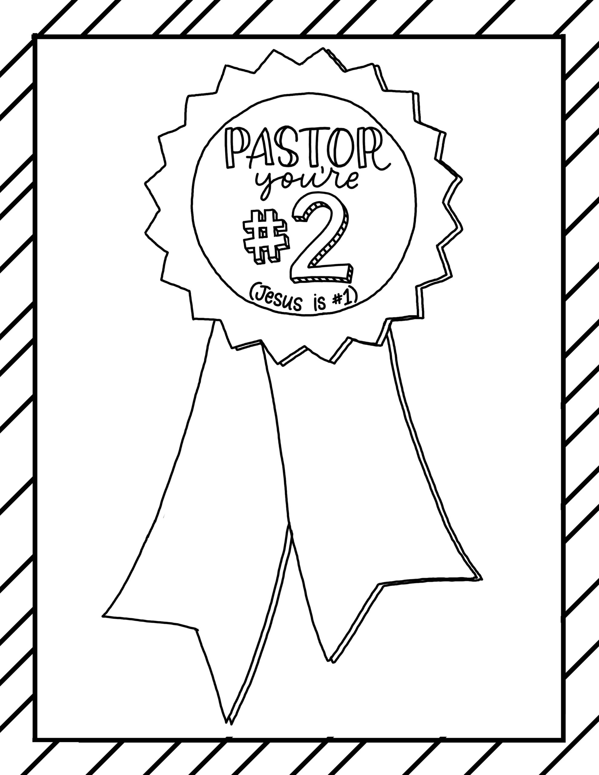Pastor Appreciation Coloring Page Lutheran Homeschool